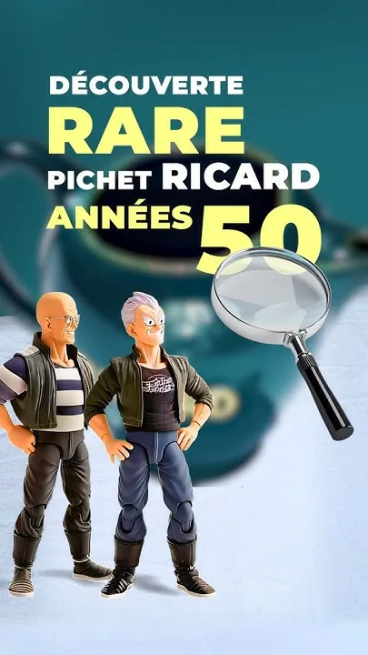 Couverture du short Pichet Ricard bleu années 50