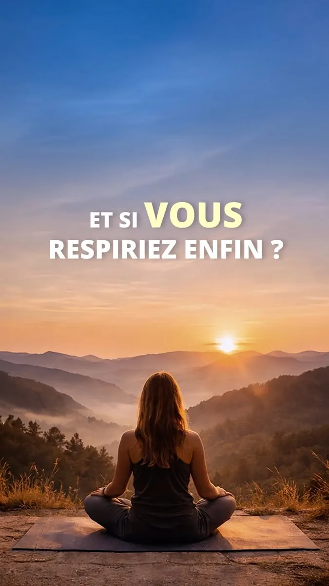 Méditation au coucher du soleil dans les Cévennes, texte « Et si vous respiriez enfin ? »